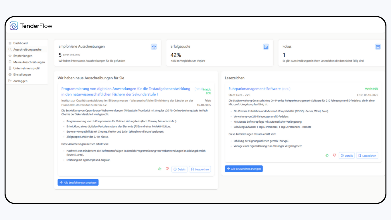 TenderFlow Über uns Cover